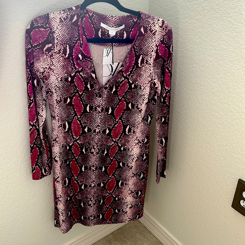 Diane Von Furstenberg snake print dress